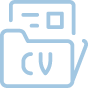 CV, Resume, and Reference Letters icon